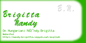 brigitta mandy business card